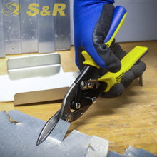 Carica l'immagine nel visualizzatore di Gallery, S&amp;R Cesoie per Lamiera Professionali 250 mm, Forbici per Lamiera, Cesoie per Cartongesso - TAGLIO DRITTO - Lame Lunghe 3