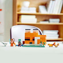 Carica l&#39;immagine nel visualizzatore di Gallery, LEGO Minecraft Il Capanno della Volpe, Mattoncini da Costruzione, Set con Zombie e Animali, Giochi per Bambino e Bambina da 8 Anni, Idee Regalo 21178