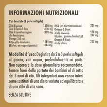 Carica l'immagine nel visualizzatore di Gallery, Solgar Omega Mix 60 Softgel con Omega 3, 6 e 9 da Pesce, Lino e Borragine