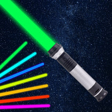 Carica l'immagine nel visualizzatore di Gallery, Lightsaber RGB a 7 Colori Modificabili,Laser Telescopiche Lightsaber Giocattolo,Manico Lunghezza Regolabile 41-80 cm,Sou