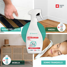 Carica l'immagine nel visualizzatore di Gallery, SOS ANTI CIMICI DA LETTO XXL - Spray Insetticida CHOC Trattamento naturale con Oli Essenziali e Fiore di Piretro Vegetal
