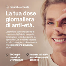 Carica l'immagine nel visualizzatore di Gallery, Coenzima Q10 puro 200mg – 120 capsule vegane – 4 mesi di durata – COQ10 di alta qualità dalla fermentazione del mais – I
