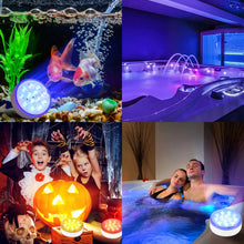 Carica l'immagine nel visualizzatore di Gallery, Czemo Ricaricabile Luci LED per Piscina Subacquea con Telecomando, Luce Sommergibili Piscina Luci per Laghetto, LED Impe