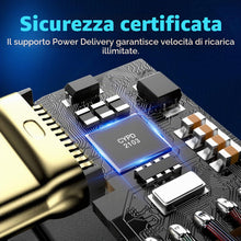 Carica l'immagine nel visualizzatore di Gallery, Cavo USB4 Thunderbolt 4 - 240W USB C a USB C per Ricarica, Dati 40 Gbps, HDR 8K @ 60Hz, 90 Gradi per Hub, Dock MacBook, 
