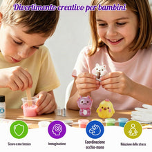 Carica l'immagine nel visualizzatore di Gallery, Kit Squishy Silicone Liquido Luminosi Fai Da Te per Bambini, Taba Squishy Kit Fai da Te, 1:1 AB Squishy Gomma Siliconica