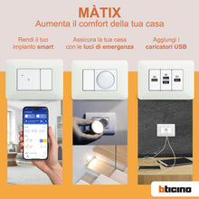 Carica l'immagine nel visualizzatore di Gallery, BTicino SAM4803BBN Kit-placca/Supporto matix 3P Bianco