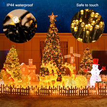 Carica l'immagine nel visualizzatore di Gallery, Catena Luminosa Esterno, Luci Natale da Esterno, Luci Albero di Natale, 98ft 300 LED 8 Modalità Luce Led da Stringa per 
