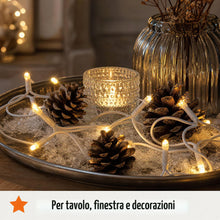 Carica l'immagine nel visualizzatore di Gallery, Hellum luci fiabesche 20 LED, lunghezza 2,85 m, luci fiabesche per interni, classico bianco caldo, <59lm, verde con spin