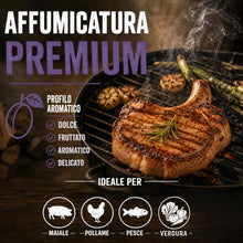 Carica l'immagine nel visualizzatore di Gallery, BBQ Chunk Prugno - Plum - HARDCORE BARBECUE - Legno per Affumicatura e Affumicatore BBQ - Legna per Affumicare Carne su 