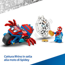 Carica l'immagine nel visualizzatore di Gallery, LEGO Spidey: Spidey sulla Moto Contro Rhino 11206