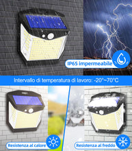 Carica l'immagine nel visualizzatore di Gallery, Luci LED Esterno Giardino Solare - 248 LED Luce Esterno Pannello Solari