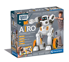 Carica l'immagine nel visualizzatore di Gallery, Clementoni Scienza e Gioco Robotics - AIRO, Robot da Assemblare, Bambini 9+ Anni, con App Dedicata e Tecnologia AI, Imita Movimenti con l'Intelligenza Artificiale, 6 Motori, Lingua Italiana, 19317