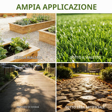 Carica l'immagine nel visualizzatore di Gallery, Telo Pacciamatura 2x5 M, Telo Anti Erbacce per Orto, Giardino, Tessuto Permeabile all'Acqu, Stabilizzazione ai Raggi UV,