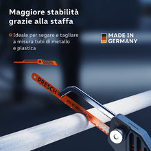 Carica l'immagine nel visualizzatore di Gallery, Presch Mini Seghetto per Metallo flessibile 300mm - a mano 3 in 1 con lama - Impugnatura regolabile - Piccola sega per f