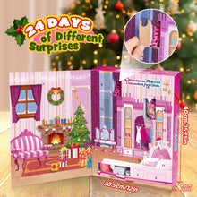 Carica l&#39;immagine nel visualizzatore di Gallery, HappyGoLucky Calendario Avvento 2024 Bambina, Regalo Bambina 3-10 Anni Giochi Bambina Bambini 3 4 5 6 7 8 9 Anni Unicorno Bambole per Bambina Regali Natale Bambini Vestiti Accessori Bambole Sirena