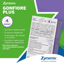 Carica l'immagine nel visualizzatore di Gallery, Zymerex GONFIORE PLUS 20 Compresse | Integratore alimentare | Probiotici e prebiotici | Gonfiore addominale | Equilibrio flora intestinale | Senza glutine e lattosio
