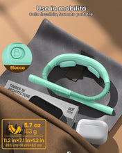 Carica l'immagine nel visualizzatore di Gallery, Glocusent Lampada da lettura ergonomica con batteria da 1600 mAh, 3 colori e 5 luminosità continua, pratico interruttore