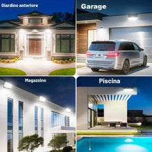 Carica l'immagine nel visualizzatore di Gallery, Faretto Led da Esterno con Sensore di Movimento, 1 Pezzi 50W 5000LM Faro Led Esterno 6500K Bianca Fredda, IP66 Impermeab
