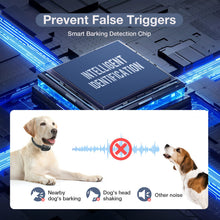 Carica l&#39;immagine nel visualizzatore di Gallery, MASBRILL Collare Antiabbaio, Collare Antiabbaio Ricaricabile per Cani di Piccola Media Grande Taglia, Dispositivo Antiabbaio con Suono e Vibrazione 7 Livelli di Sensibilità - Blu