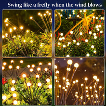 Carica l'immagine nel visualizzatore di Gallery, 4 Pezzi Luci Solari Giardino Esterno, 10 LED Lucciole Luci Solari da Giardino, IP65 Impermeabile, Lampade Solare Lucciol