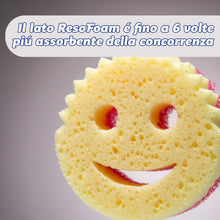 Carica l'immagine nel visualizzatore di Gallery, Scrub Daddy Scrub Mommy, Spugna Abrasiva Cucina su Due Lati, Alternativa Prodotti Cucina ai Panni Non Graffiati, Spugna Faccina Sorridente per Lavello, Bagno e Doccia, FlexTexture, Assortita, 2 pz