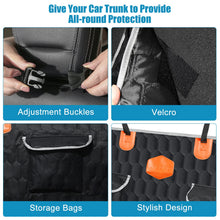 Carica l'immagine nel visualizzatore di Gallery, OneAmg Telo Auto per Cani Bagagliaio Coprisedile Auto per Cane Antiscivolo Resistente All'acqua Antigraffio Telo Macchina per Cani con Ciotola per Cani e Borsa per la Conservazione(182cm×101cm)