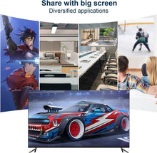 Carica l'immagine nel visualizzatore di Gallery, OBEST Wireless HDMI Dongle Streaming, 5G HD HDMI Wi-Fi Display Dongle, ricevitore 4K Wireless Display Ricevitore per telefoni cellulari, tablet, Macs, Samsung, LG, HTC, PC, supporta Miracast, Airplay,