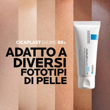 Carica l'immagine nel visualizzatore di Gallery, La Roche-Posay Cicaplast Baume B5+, Balsamo Viso e Corpo Riparatore, Adatto a Pelli Secche e Sensibili, Azione Anti-rossore, Effetto Lenitivo, Formula con Tribioma, Pantenolo, Madecassoside, 40 ml