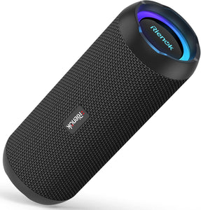 RIENOK Cassa Bluetooth Potenza 30W HD Stereo Altoparlante Bluetooth, Luce LED, Bassi Potenti, Speaker Bluetooth IP67 Impermeabile, Associazione Stereo, AUX & Micro SD e Chiamata Vivavoce, 24 Ore