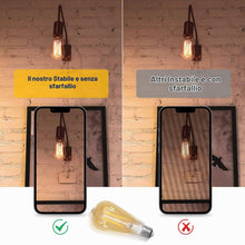 Carica l'immagine nel visualizzatore di Gallery, Lampadine Filamento LED E27 6W = 60W 630LM Bianca Calda 2700K 6 Pezzi