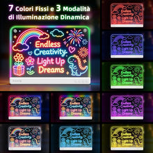 Carica l'immagine nel visualizzatore di Gallery, Awatty Lavagna da Disegno a LED, Giocattoli Regalo Bambini Bambine (Bianca)