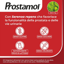 Carica l'immagine nel visualizzatore di Gallery, Prostamol, Integratore Prostata e Vie Urinarie, con Serenoa repens, 90 caps