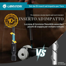 Carica l'immagine nel visualizzatore di Gallery, LIBRATON Set Punte Torx di Sicurezza 25PCS Bits Torx Anti-manomissione
