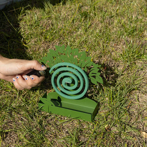 Baroni Home Porta Zampirone in Metallo Albero Verde. Portazampirone da Interno o da Esterno 17X5X17.5cm