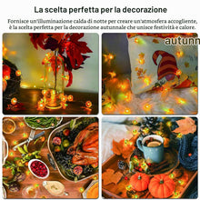 Carica l'immagine nel visualizzatore di Gallery, Decorazione a forma di zucca, 2m 20 LEDs, catena luminosa a LED