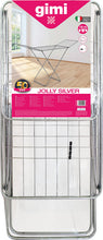 Carica l'immagine nel visualizzatore di Gallery, Gimi Jolly Stendibiancheria Da Pavimento, Stendino Con Piedi Antiscivolo, Spazio Stenditura 18 M, Metallo, Per Interni, Acciaio‎, 180 x 55 x 93 cm, 2.55 Kg