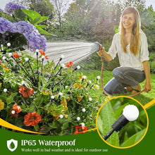 Carica l'immagine nel visualizzatore di Gallery, 4 Pezzi Luci Solari Esterno,10 LED Luci Solari Giardino Esterno,Lampade Solari Lucciole,Luce Solare Led Esterno per il Patio Giardino, Balcone - IP65 Impermeabile