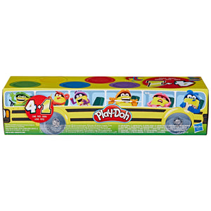 Play-Doh Hasbro, Torna a Scuola, Giochi per Bambini da 2 Anni in su, Confezione da 5 vasetti da 112 g di Pasta modellabile atossica, Giocattolo per Le attività artistiche e manuali