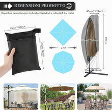 Carica l'immagine nel visualizzatore di Gallery, Custodia Ombrellone da Giardino 265cm, Sacca Porta Ombrellone. Telo Parasole Grande Resistente in Materiale Oxford - Acc