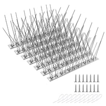 Carica l'immagine nel visualizzatore di Gallery, 7 Pezzi Dissuasori Piccioni, Scaccia Piccioni in Acciaio Inox, Dissuasori per piccioni Balcone, 80 Punte Acciaio, Dissua