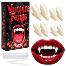 Carica l'immagine nel visualizzatore di Gallery, Set di denti da vampiro, 4 paia di denti da vampiro, 4 misure