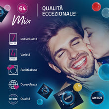 Carica l'immagine nel visualizzatore di Gallery, My.Size Mix Preservativi misura 6, 64 mm, confezione grande, 28 Pezzi