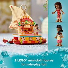 Carica l&#39;immagine nel visualizzatore di Gallery, LEGO Disney Princess La Barca a Vela di Vaiana con Mini Bambolina di Sina e Delfino, Giocattolo Creativo da Costruire, Giochi per Bambine e Bambini da 6 Anni, Idea Regalo di Compleanno 43210