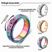 Carica l'immagine nel visualizzatore di Gallery, Diamday Anti Ansia Anelli Spinner Anelli per Stress Ansia Alleviare Fidget