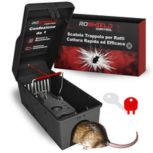 Carica l'immagine nel visualizzatore di Gallery, Trappola per Topi Roshield con Finestra di Ispezione - Contenitore Sicuro per il Controllo dei Ratti | Casa, Capannone e