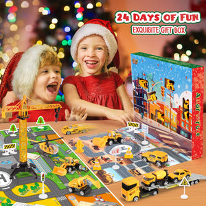 EUCOCO Calendario Avvento Macchinine 2024, Regalo Bambino 2 3 4 5 6 Anni Macchinine per Bambini 2-6 Anni Giocattoli Bambino 2-6 Anni Calendario Dell'avvento 2024 Cars Macchinine Regalo Bambina 2-6