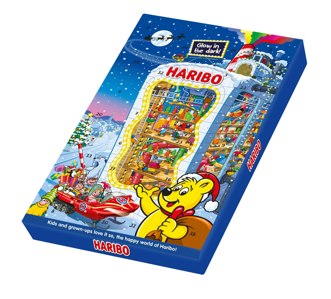 Haribo Calendario dell'Avvento 2025 | 24 Mini Bustine Assortite, Gusto Frutta, Ideali come Attesa del Natale, 300 g