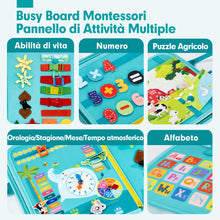 Carica l'immagine nel visualizzatore di Gallery, hahaland Montessori Busy Board di Feltro 1 2 3 Anni - Pannello Sensoriale Montessori Board Educativo - Giochi Bimba Bimbo Regalo Bambino Compleanno Natale