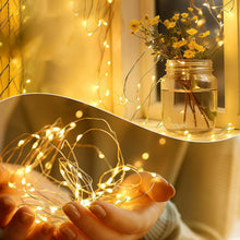 Carica l'immagine nel visualizzatore di Gallery, ALEGRE 10 pezzi di luci a LED alimentate a batteria con timer, 3 m, 30 LED, filo di rame micro, ghirlanda luminosa con t