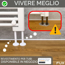 Carica l'immagine nel visualizzatore di Gallery, FUX Copri Tubi Termosifoni - 10 Rosette per Termosifone 12mm